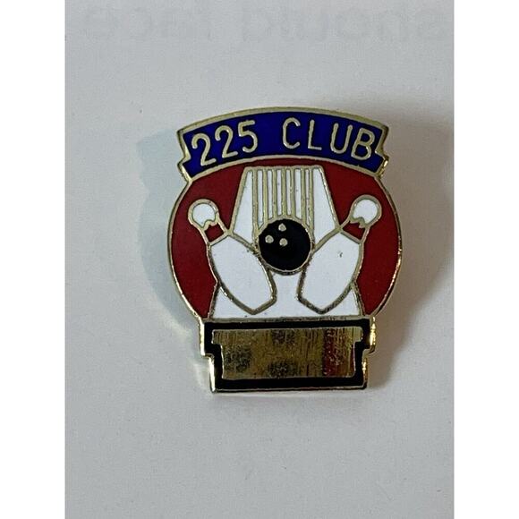 Vintage 225 Club Bowler Bowling 1” Inch Pin - Picture 1 of 3